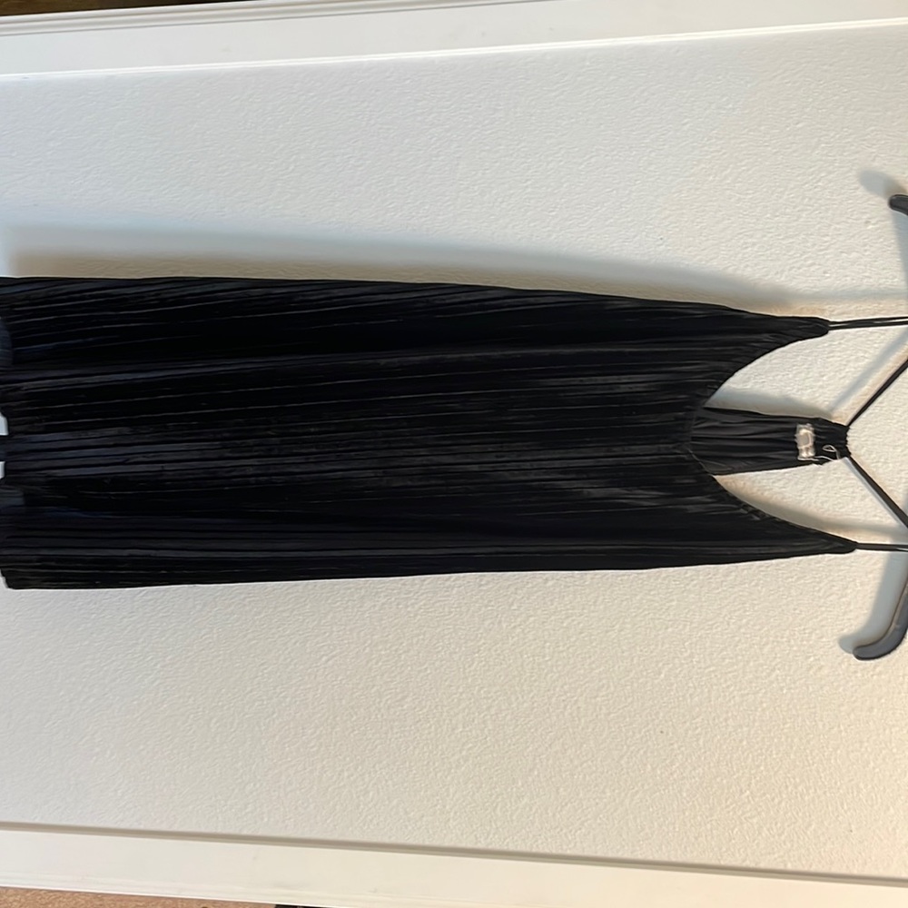 Black velvet dress